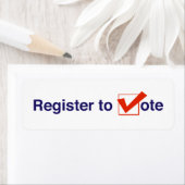 投票への登録2024 ラベル (インサイチュ)