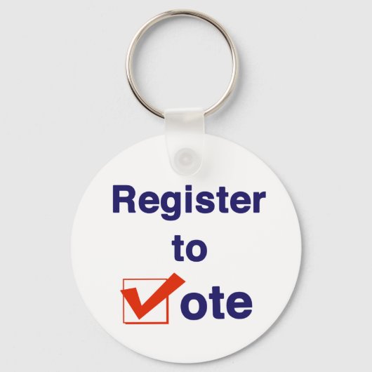 投票への登録2026 キーホルダー (正面)