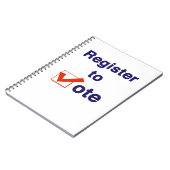 投票への登録2026 ノートブック (左側)