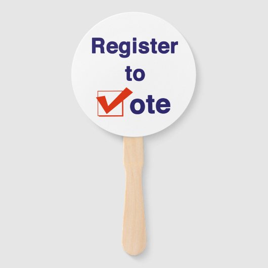 投票への登録2026 ハンドファン (正面)