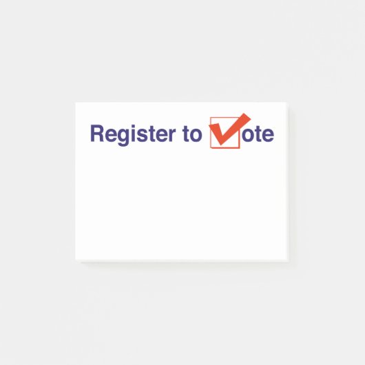 投票への登録2026 ポストイット (正面)