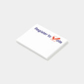 投票への登録2026 ポストイット (アングル)