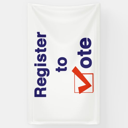 投票への登録2026 横断幕 (縦)