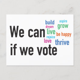 投票もしできる独身の- ポストカード