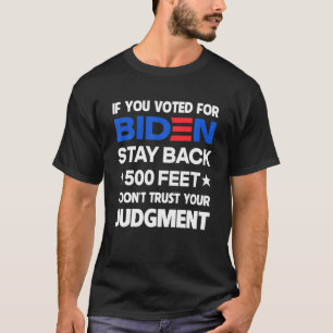 投票もしでバイデン氏を500足 Tシャツ