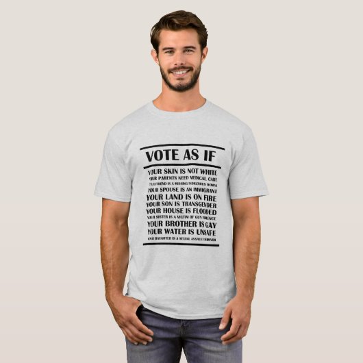 投票もし者 Tシャツ (正面フル)