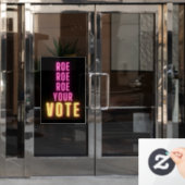 投票をピンクネオンにする ウィンドウサイン (オフィスドア)