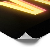 投票をピンクネオンにする ポスター (角)