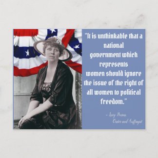 投票を取り消す – ルーシー・バーンズ ポストカード