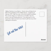 投票を取り消す – ルーシー・バーンズ ポストカード (裏面)