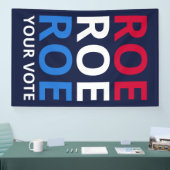 投票を繰り上げる 横断幕 (トレードショー)