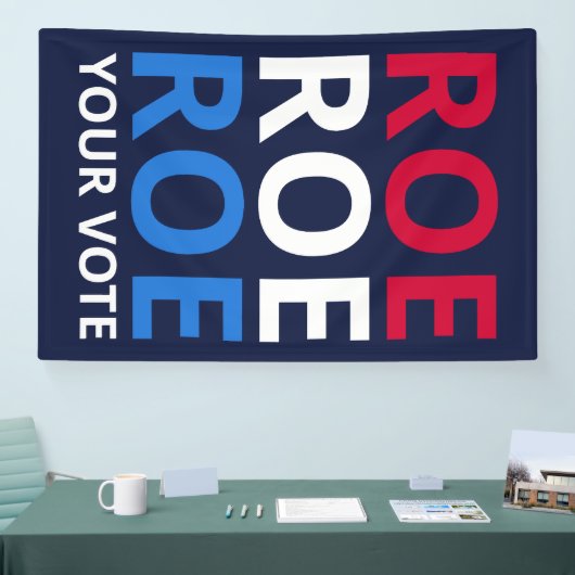 投票を繰り上げる 横断幕 (トレードショー)