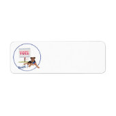 投票を解除する ラベル (正面)