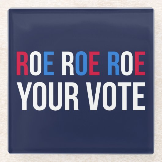 投票を読み上げる ガラスコースター (正面)