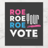 投票を開け！Tシャツクーラーボックス ワインラベル (シングルラベル)