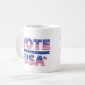 投票アメリカクラシックのマグカップ、11オズコーヒーマグ コーヒーマグカップ (正面左)