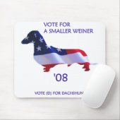 投票アメリカ人のダックスフント マウスパッド (マウス)