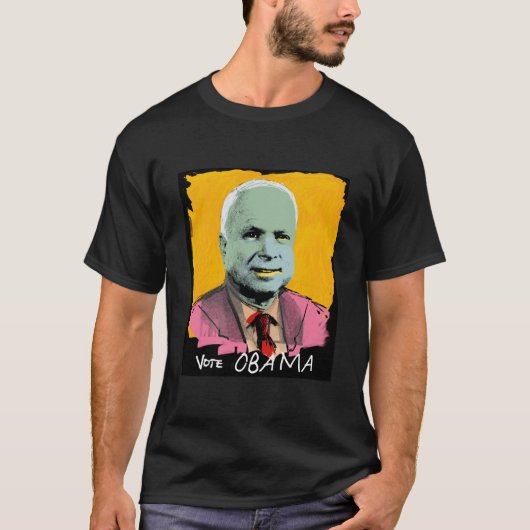 投票オバマの暗闇のTシャツ Tシャツ (正面)