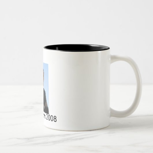 投票オバマの2008年のコーヒー・マグ ツートーンマグカップ (右)