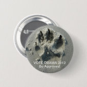 投票オバマ2012ボー承認！ 缶バッジ (正面&裏面)