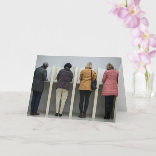 投票カスタム写真グリーティングカード カード (蘭)