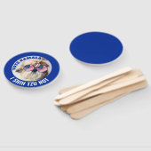 投票カマラアメリカ国旗シーズー(犬)Tzuかわいい犬ではない ハンドファン (組立なし)