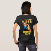 投票カマラハリス2024米国選大統領の択 Tシャツ (裏面フル)