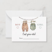 投票カードのBoho服を性別で表示 ノートカード (正面)