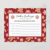 投票カード投票クリスマスクッキー交換パーティー (正面)