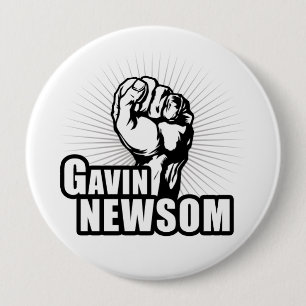投票ギャビンNewsom 缶バッジ