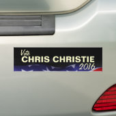 投票クリスCHRISTIE 2016のバンパーステッカー バンパーステッカー (車上)