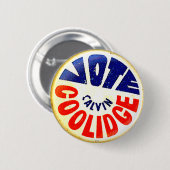 投票クーリッジ-ボタン 缶バッジ (正面&裏面)