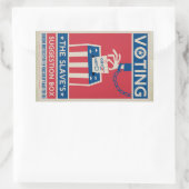 投票シール 長方形シール (バッグ)