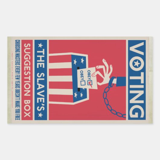 投票シール 長方形シール (正面)