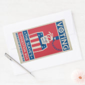 投票シール 長方形シール (封筒)