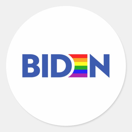 投票ジョーバイデン氏大統領Lgbt LgbtqゲイレズビアンPr ラウンドシール (正面)