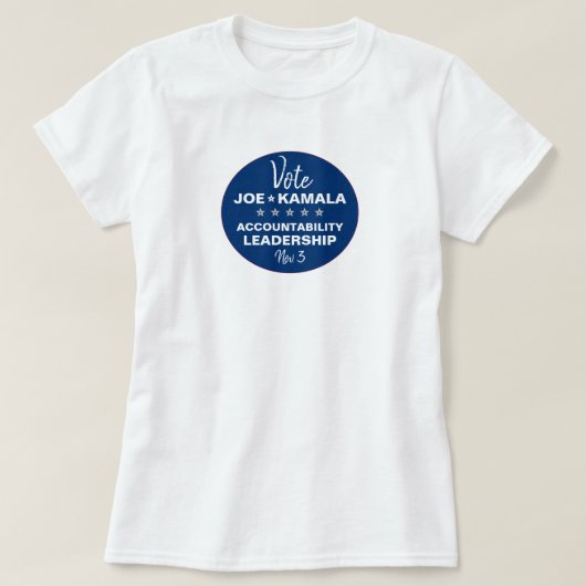 投票ジョー·バイデン氏·カマラ·ハリス2020テンプレート Tシャツ (デザイン正面)