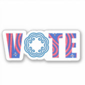 投票ステッカー – モンデザイン シール (正面)