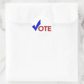 投票ステッカー ラウンドシール (バッグ)