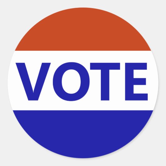 投票ステッカー ラウンドシール (正面)