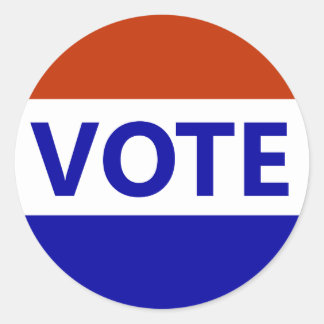 投票ステッカー ラウンドシール