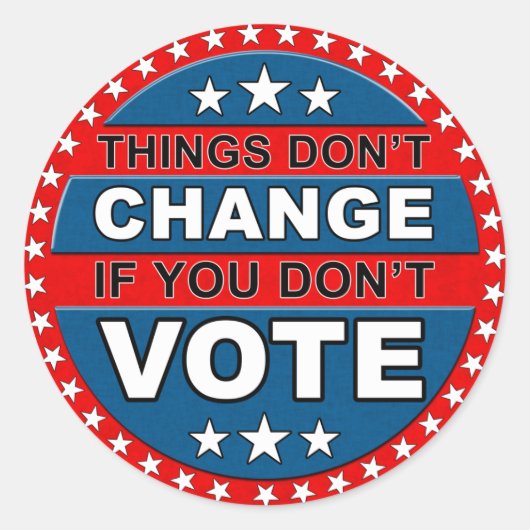 投票ステッカー ラウンドシール (正面)