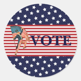 投票ステッカー ラウンドシール