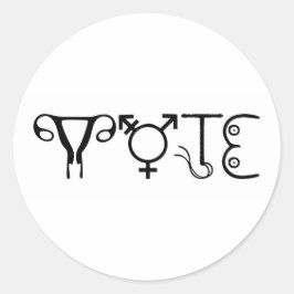 投票ステッカー ラウンドシール