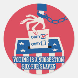 投票ステッカー ラウンドシール