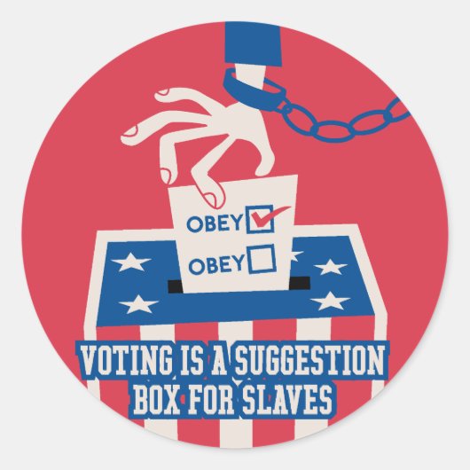 投票ステッカー ラウンドシール (正面)