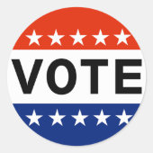 投票ステッカー ラウンドシール (正面)