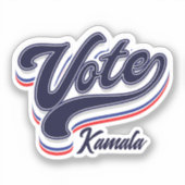 投票タイポグラフィ – 選択 シール (正面)