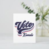 投票タイポグラフィ – 選択 ポストカード (スタンド正面)