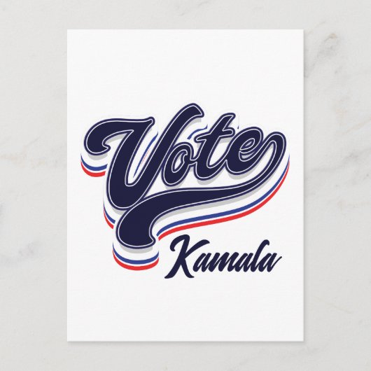 投票タイポグラフィ – 選択 ポストカード (正面)